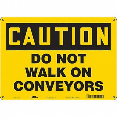 Safety Sign 10 in x 14 in Aluminum