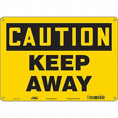 Safety Sign 10 in x 14 in Aluminum