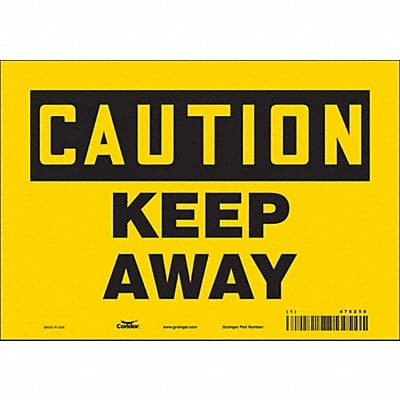 Safety Sign 7 in x 10 in Vinyl