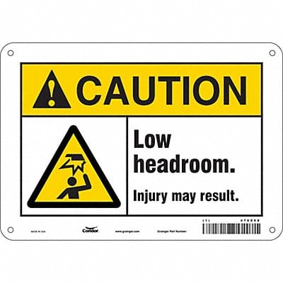 Safety Sign 7 in x 10 in Aluminum