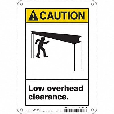 Safety Sign 10 in x 7 in Aluminum