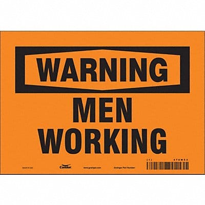 Safety Sign 7 in x 10 in Vinyl