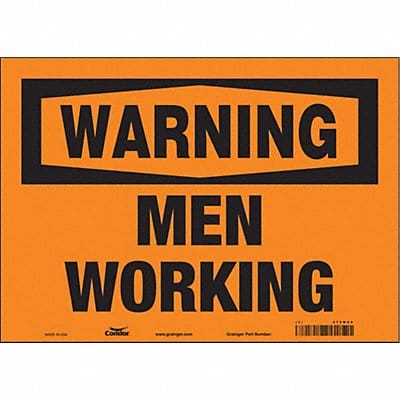 Safety Sign 10 in x 14 in Vinyl