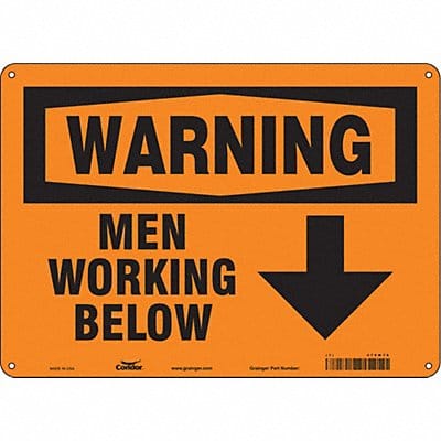 Safety Sign 10 inx14 in Aluminum