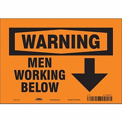 Safety Sign 7 in x 10 in Vinyl