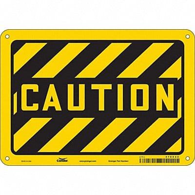 Safety Sign 7 in x 10 in Aluminum