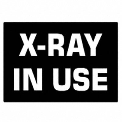 Sign Panel Wall Message X-RAY IN USE