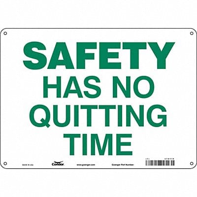 Safety Sign 10 in x 14 in Polyethylene