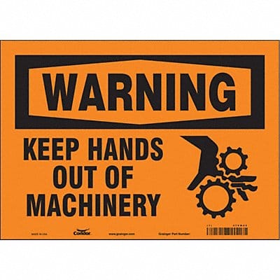 Safety Sign 10 in x 14 in Vinyl