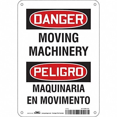 Safety Sign 10 inx7 in Aluminum