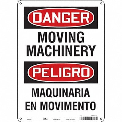 Safety Sign 14 in x 10 in Polyethylene