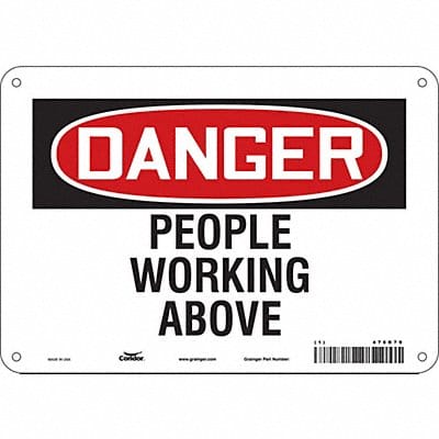 Safety Sign 7 in x 10 in Aluminum