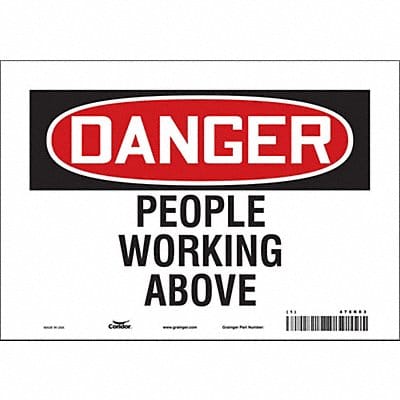 Safety Sign 7 inx10 in Vinyl