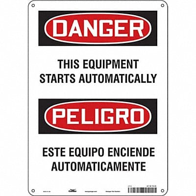 Safety Sign 14 inx10 in Aluminum