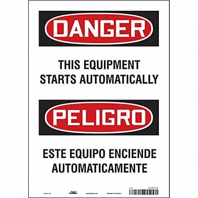 Safety Sign 14 inx10 in Vinyl