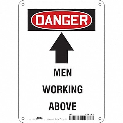 Safety Sign 10 in x 7 in Aluminum