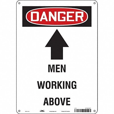 Safety Sign 14 in x 10 in Polyethylene