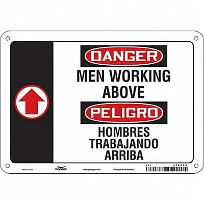 Safety Sign 7 in x 10 in Polyethylene