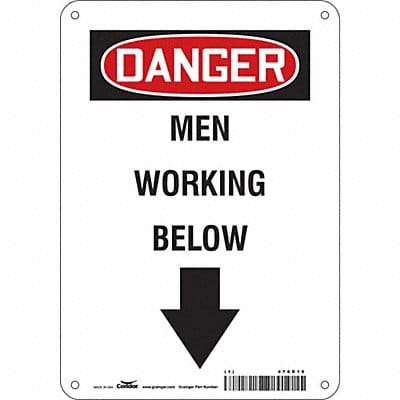 Safety Sign 10 in x 7 in Aluminum