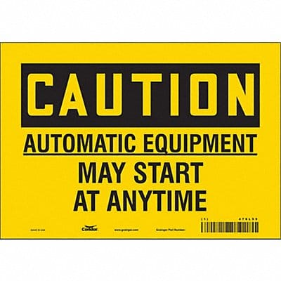 J9038 Safety Sign 7 inx10 in Vinyl