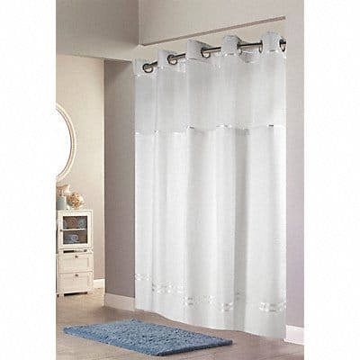 Shower Curtain 74 in L 71 in W White