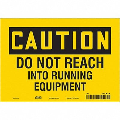 Safety Sign 7 inx10 in Vinyl