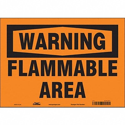 Safety Sign 10 in x 14 in Vinyl