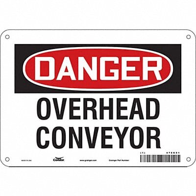 Safety Sign 7 in x 10 in Aluminum