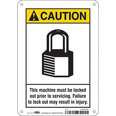 Safety Sign 5 inx3 1/2 in Vinyl