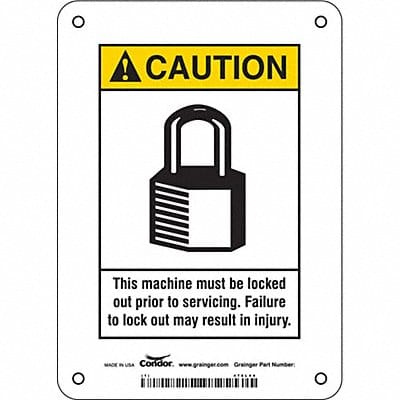 Safety Sign 7 inx5 in Vinyl