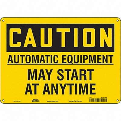 J9038 Safety Sign 10 inx14 in Aluminum