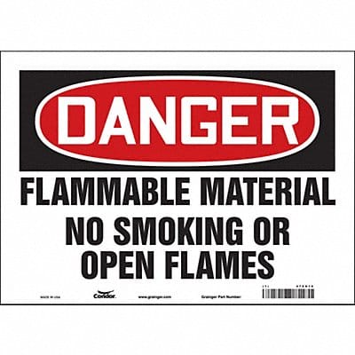 Safety Sign 10 inx14 in Vinyl