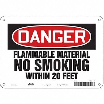 Safety Sign 7 in x 10 in Polyethylene