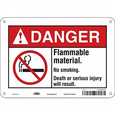 Safety Sign 7 in x 10 in Polyethylene