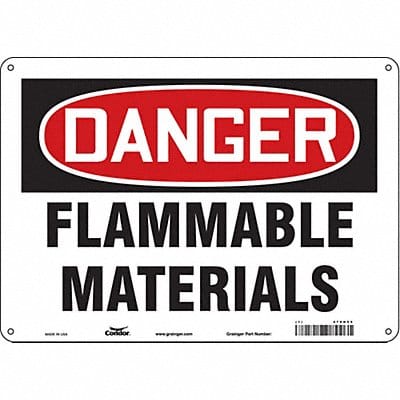 J6928 Safety Sign 10 inx14 in Aluminum