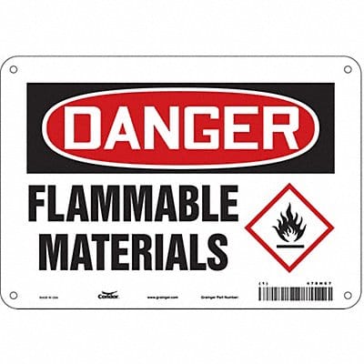 Safety Sign 7 inx10 in Polyethylene