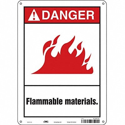 Safety Sign 14 inx10 in Aluminum