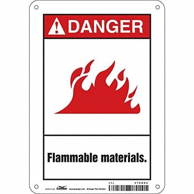 Safety Sign 10 in x 7 in Polyethylene