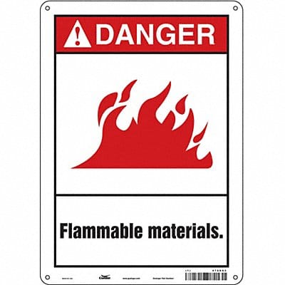 Safety Sign 14 in x 10 in Polyethylene