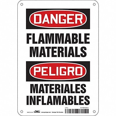 Safety Sign 10 inx7 in Aluminum