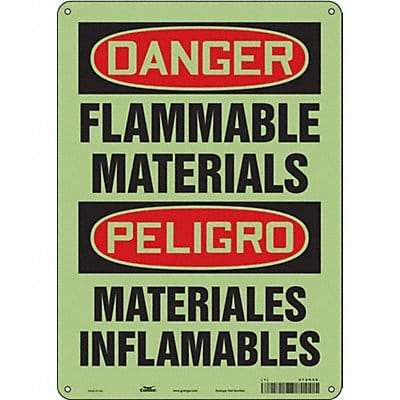 Safety Sign 14 in x 10 in Polyethylene