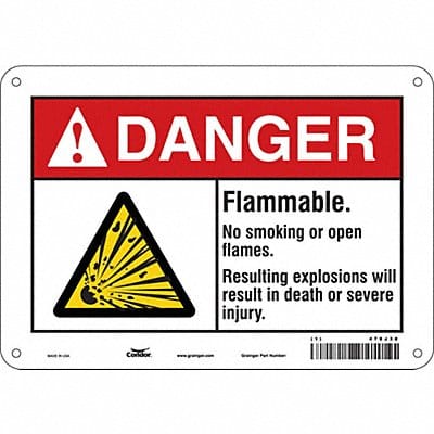 Safety Sign 7 in x 10 in Polyethylene