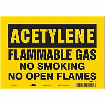 J9360 Safety Sign 7 in x 10 in Vinyl