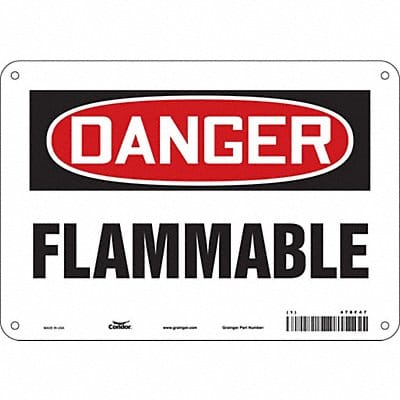 Safety Sign 7 inx10 in Polyethylene