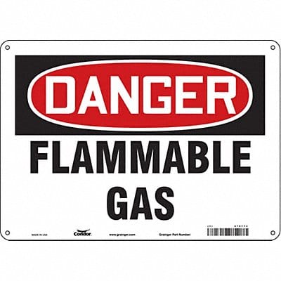 J6927 Safety Sign 10 inx14 in Aluminum