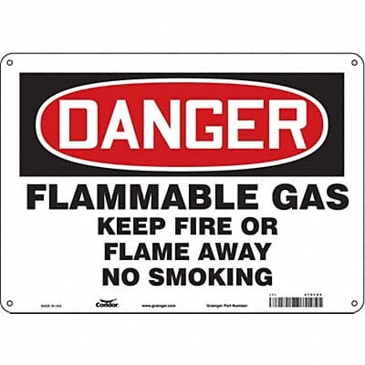 Safety Sign 10 inx14 in Aluminum