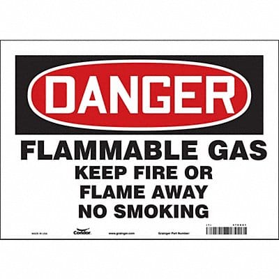 Safety Sign 10 inx14 in Vinyl