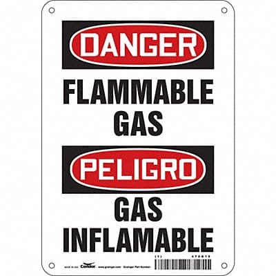 Safety Sign 10 inx7 in Aluminum