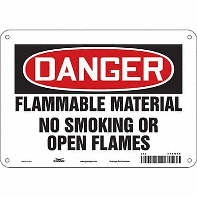 Danger Sign 7 in x 10 in Aluminum