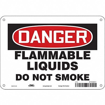 Safety Sign 7 in x 10 in Aluminum